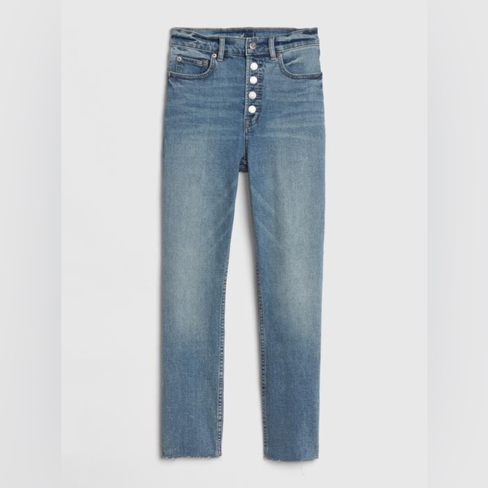 GAP High Rise Button‎ Fly Cigarette Jeans - Picture 6 of 9